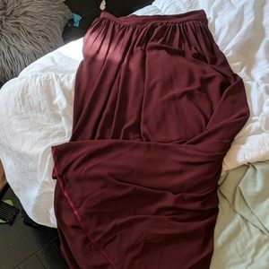 Floor length skirt